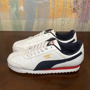 Puma Roma Basic 354259-51 White Big Kids size 6C